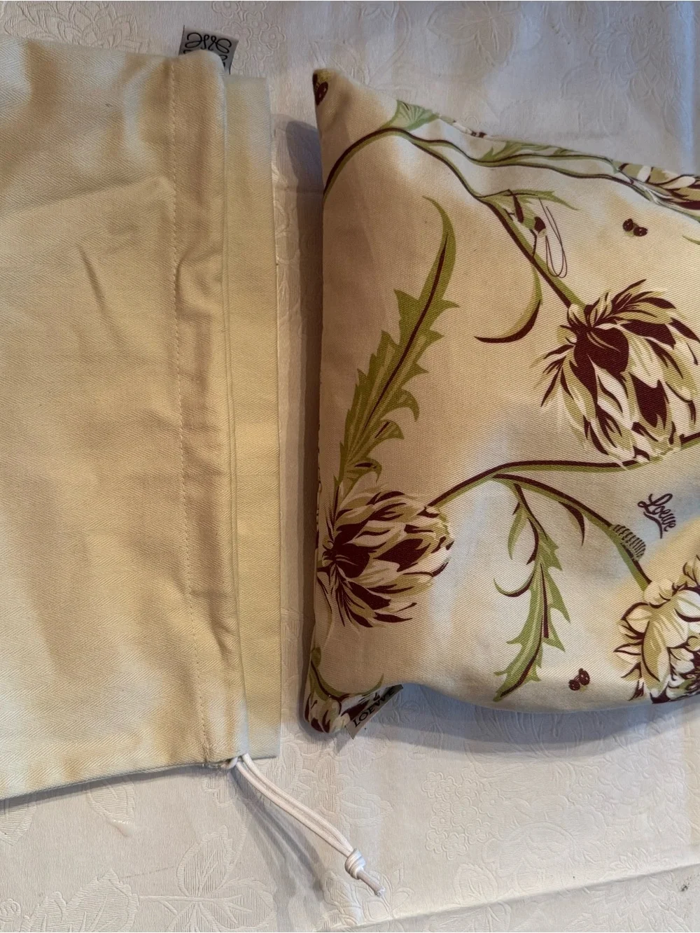 Loewe X Paula’s Ibiza Canvas Artichoke Print Pouch